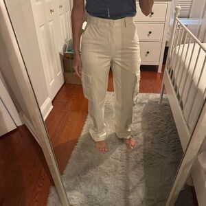 Aritzia TNA Troop Cargo Pant Whisper White